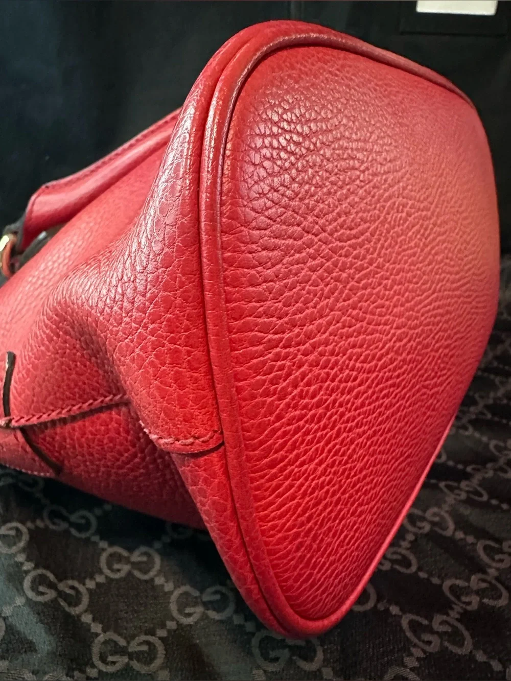 Gucci Leather GG Charm Dome 2Way Pre-Owned